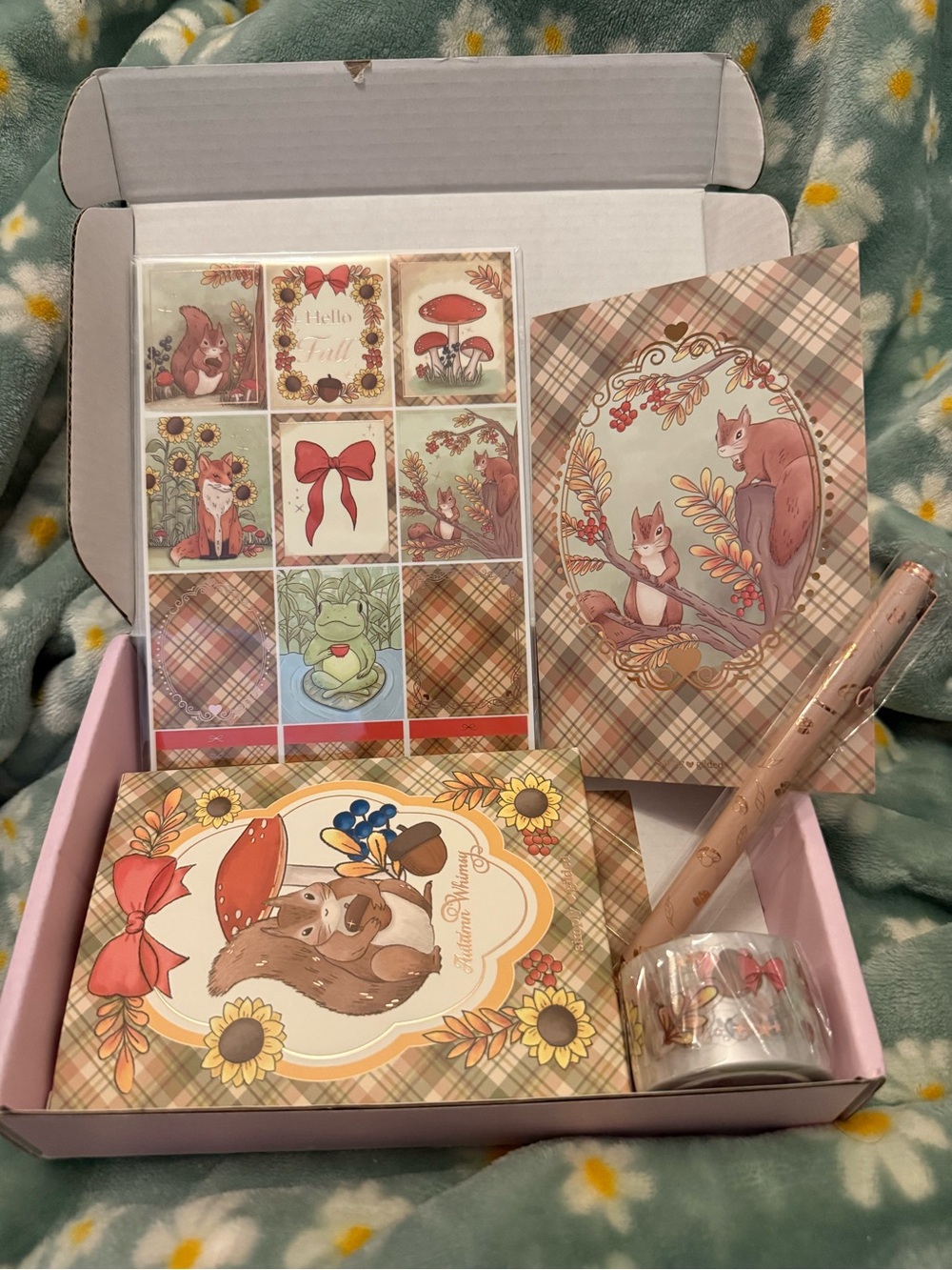 Simply Gilded Autumn Whimsy August 2026 Subscription Stickers Stationary Set